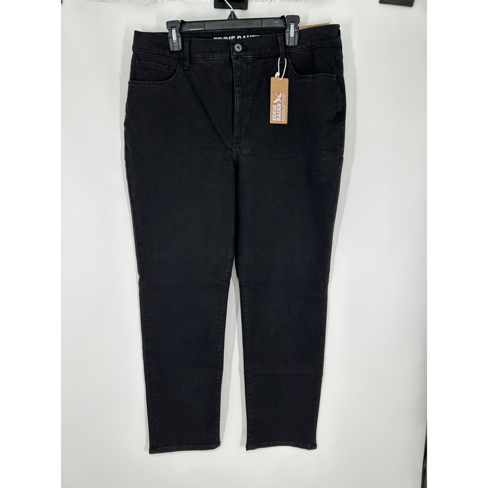 Eddie Bauer Venture Stretch Bootcut Jeans Womens 18 High Rise Flare Flared Black